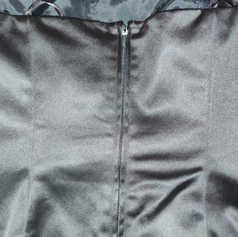 PAPELL BOUTIQUE Evening Women's Black Ruched Strapless Bustier Size 4 - Picture 4 of 7